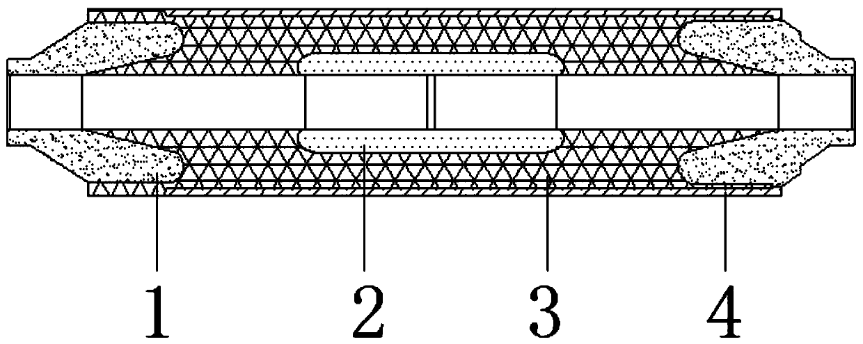 Preparation method of integrally prefabricated intermediate joint