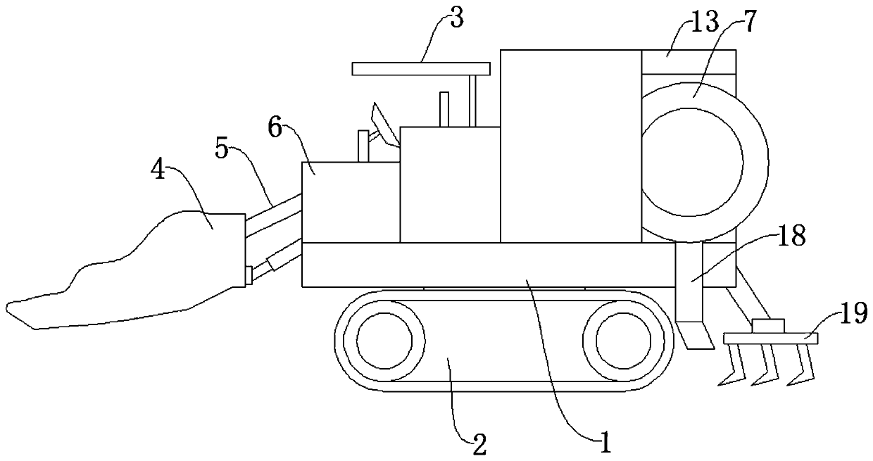 Stalk smashing system for corn harvester