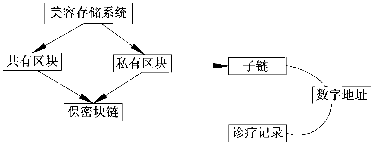 Beauty data storage system based on block chain