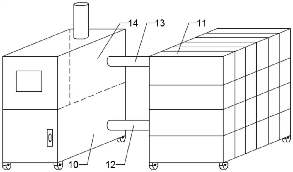 Preparation method and system of mixed gas for preparing intermittent hypoxia animal model