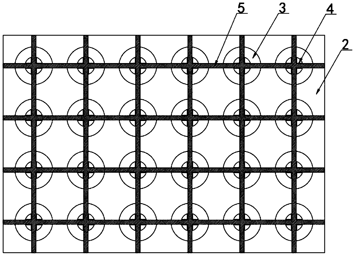 Processing technology of high-pressure-resistant polyethylene water storage and drainage board