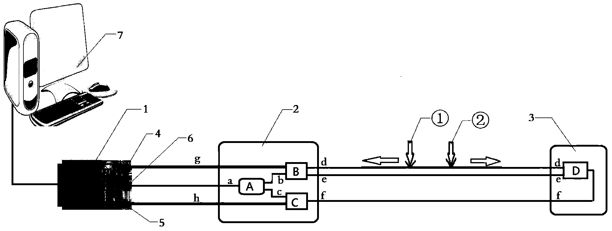 Accurate positioning type fiber sensing early warning system