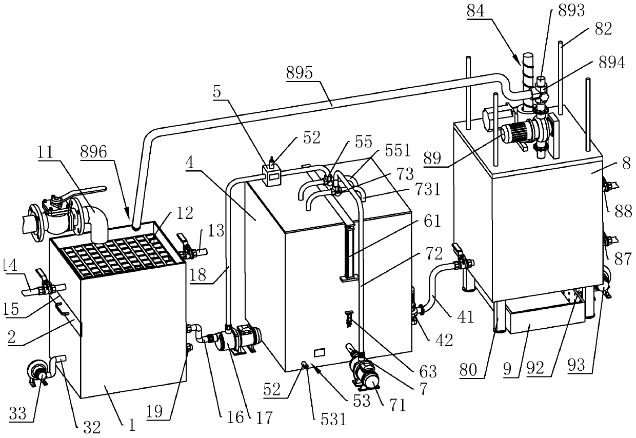 Mine wastewater circulating treatment system