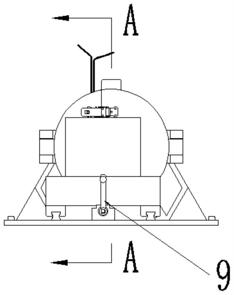 Atmospheric radioactive scene radiation level detection station