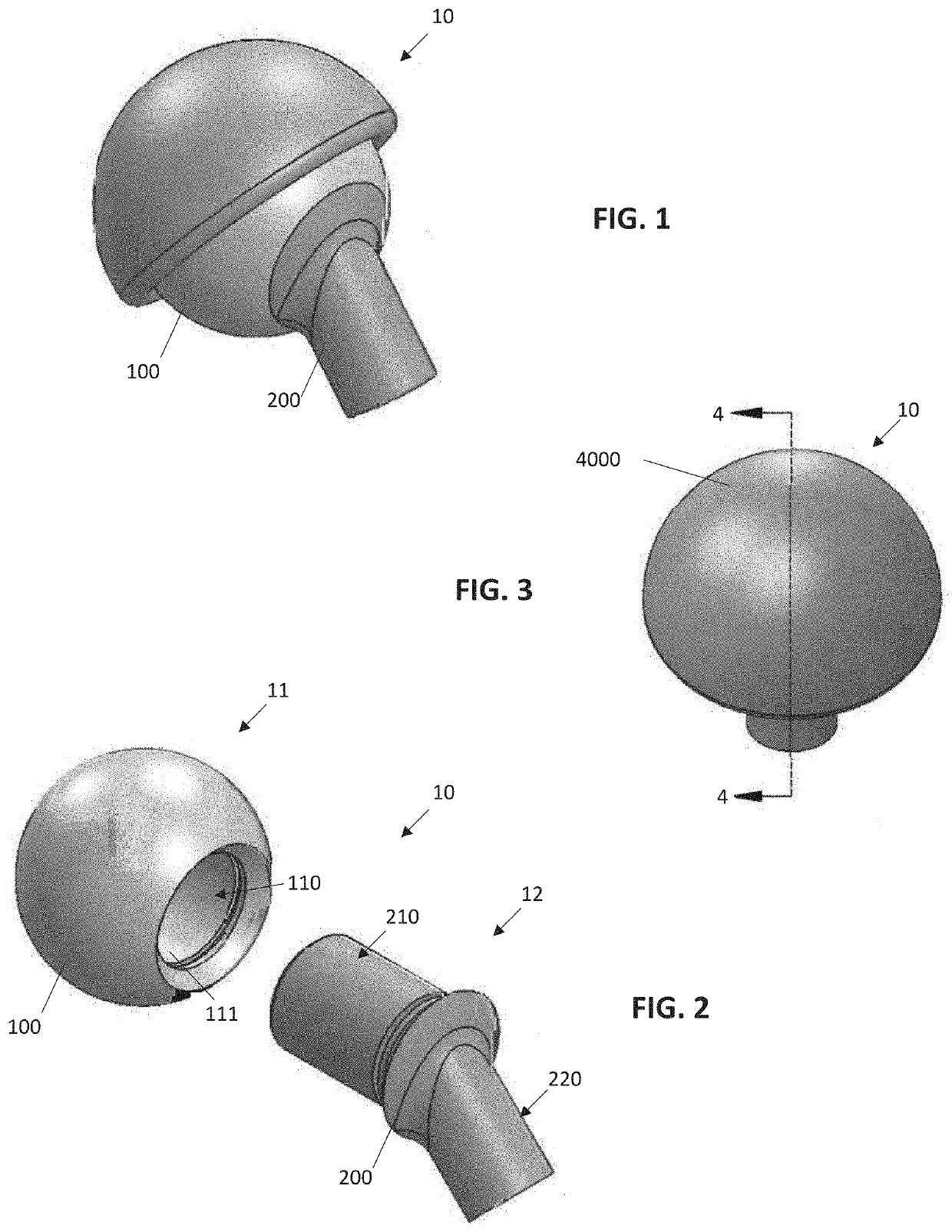 Frictionless hip joint