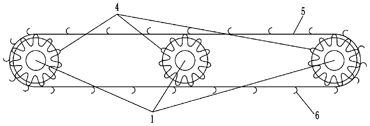 Automatic rotation anti-blocking bottom lattice fence