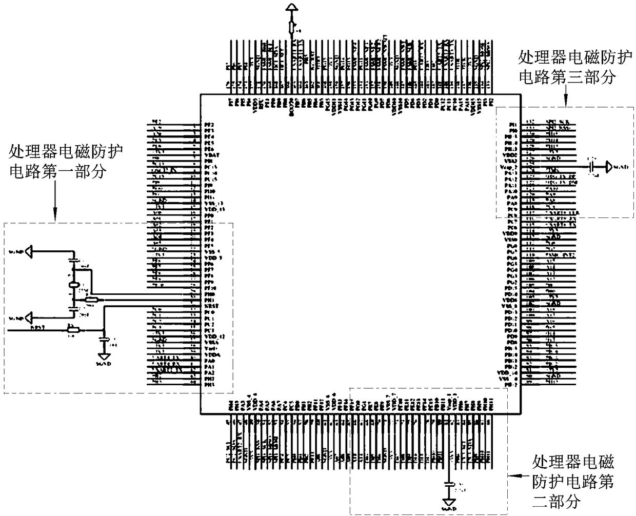 A multi-purpose motherboard unit with electromagnetic protection and encryption functions