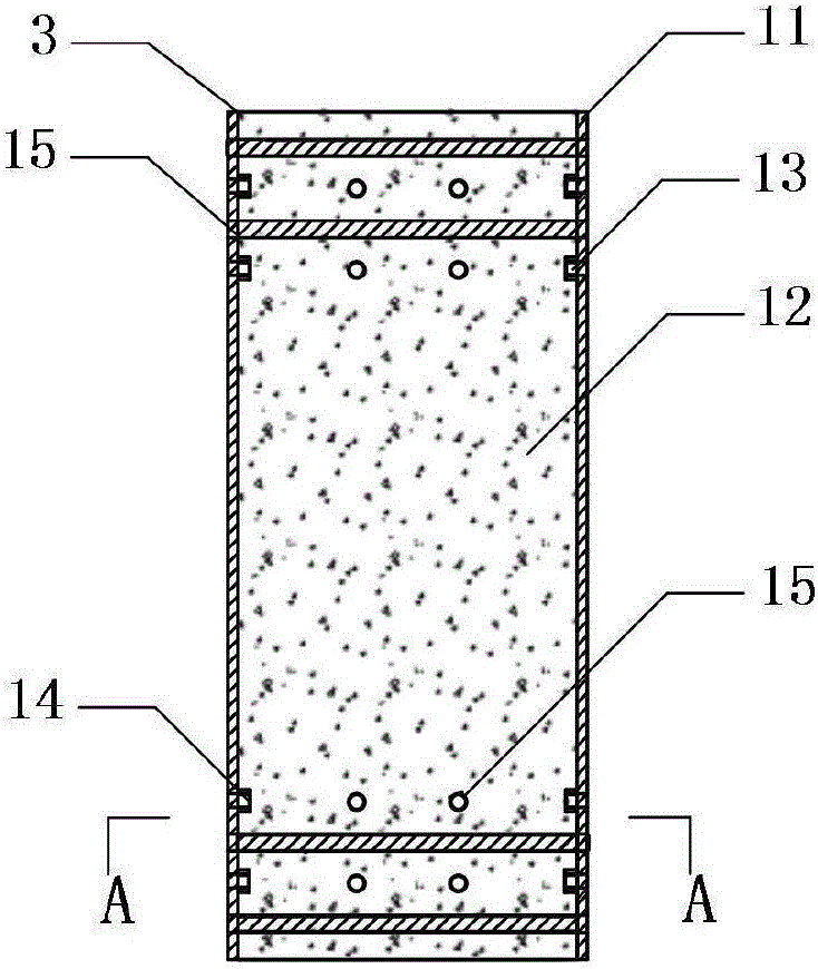 Bolt connection-based rapid assembling precast rectangular concrete filled steel tube bridge pier