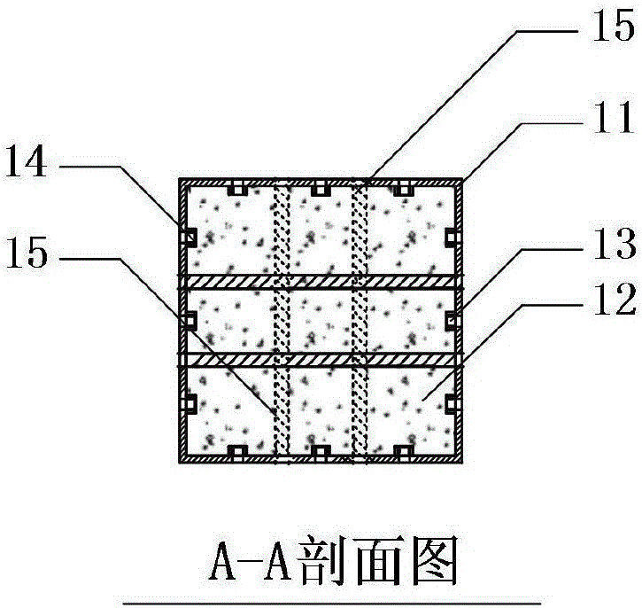 Bolt connection-based rapid assembling precast rectangular concrete filled steel tube bridge pier