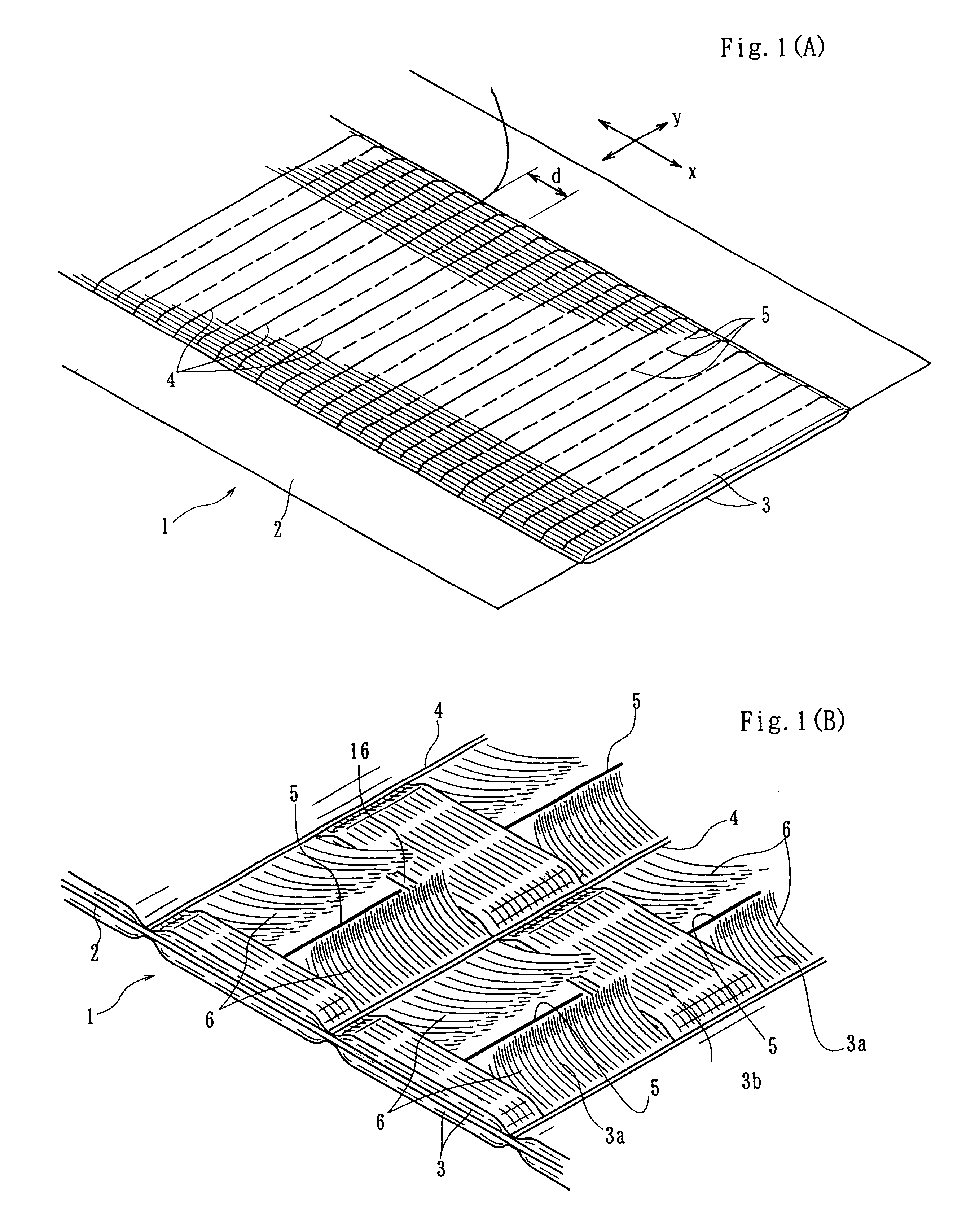 Cleaning product and production process therefor