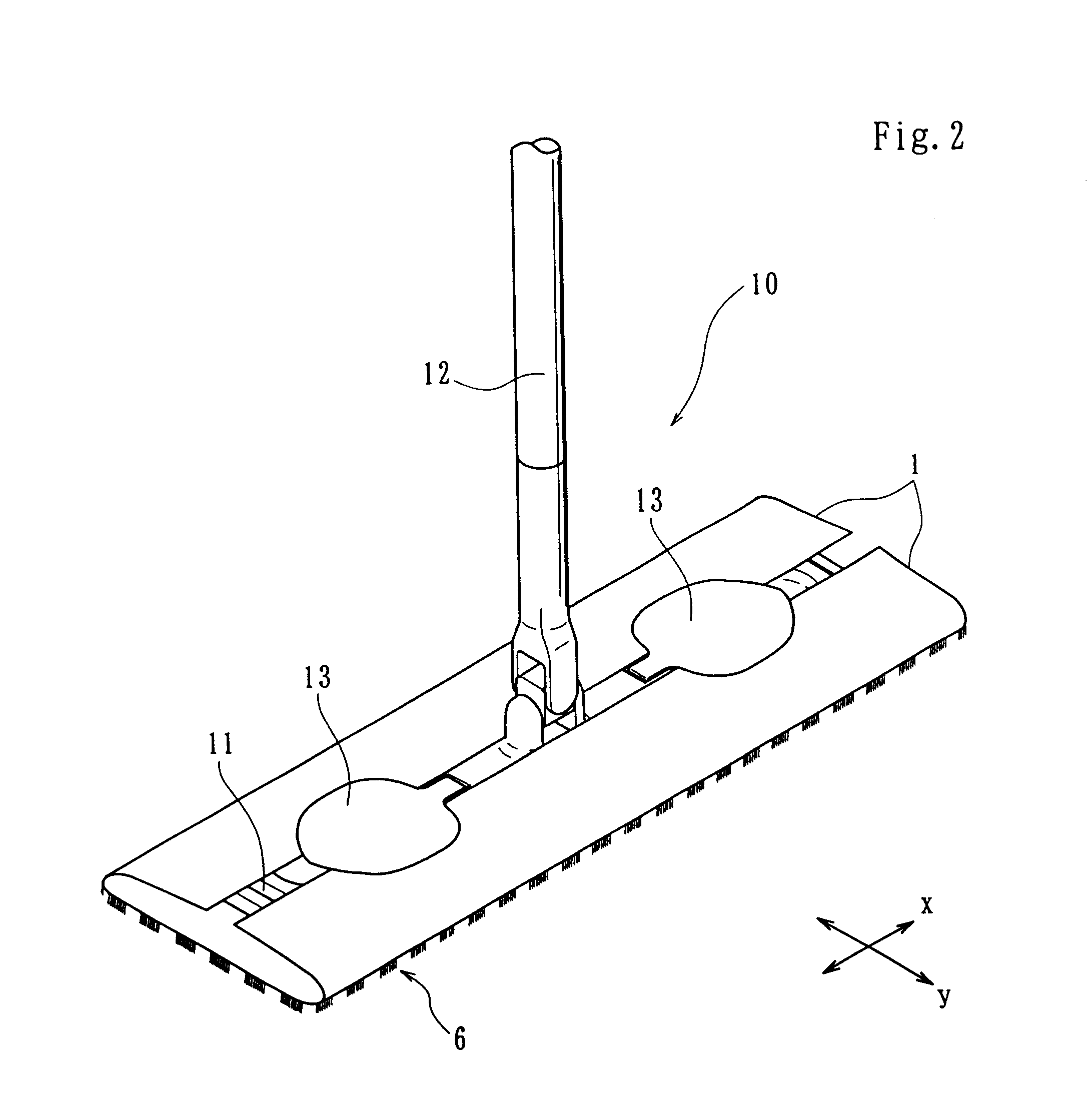 Cleaning product and production process therefor