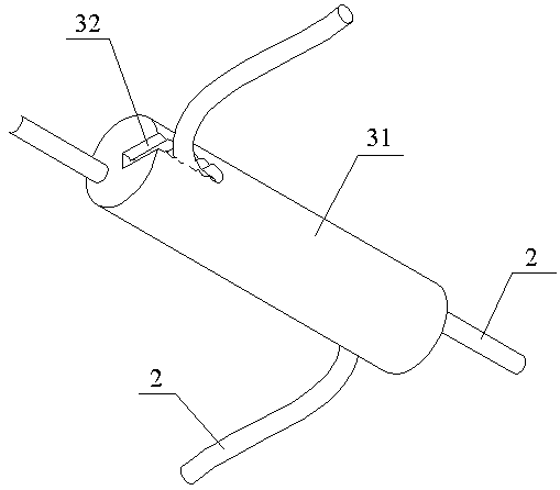 An elastic adjustable double glass component protection device