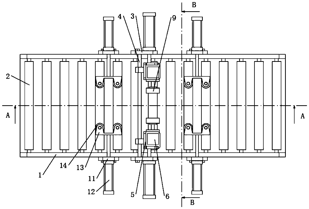 I beam burring device capable of being suitable for different specifications