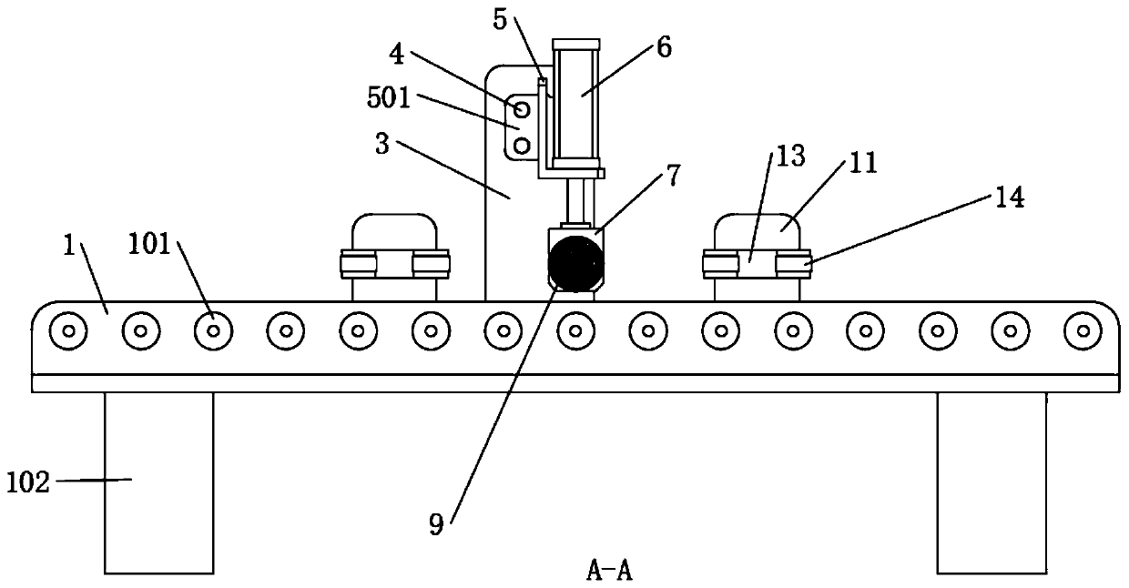 I beam burring device capable of being suitable for different specifications