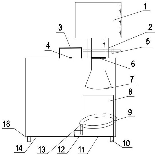 Soil porosity testing device based on superfluid