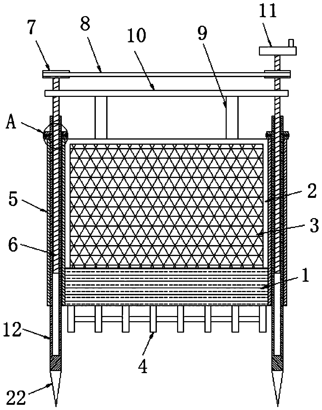 Ecological environment wetland protection device