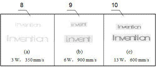 Inkless laser ecological printing method