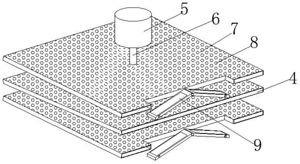 Automatic layering device for fruit and vegetable storage and layering method of automatic layering device