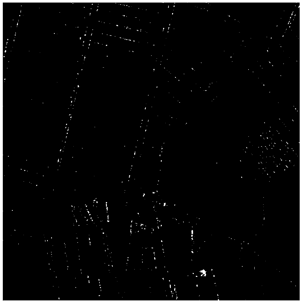 SAR image registration method based on straight lines and FFT