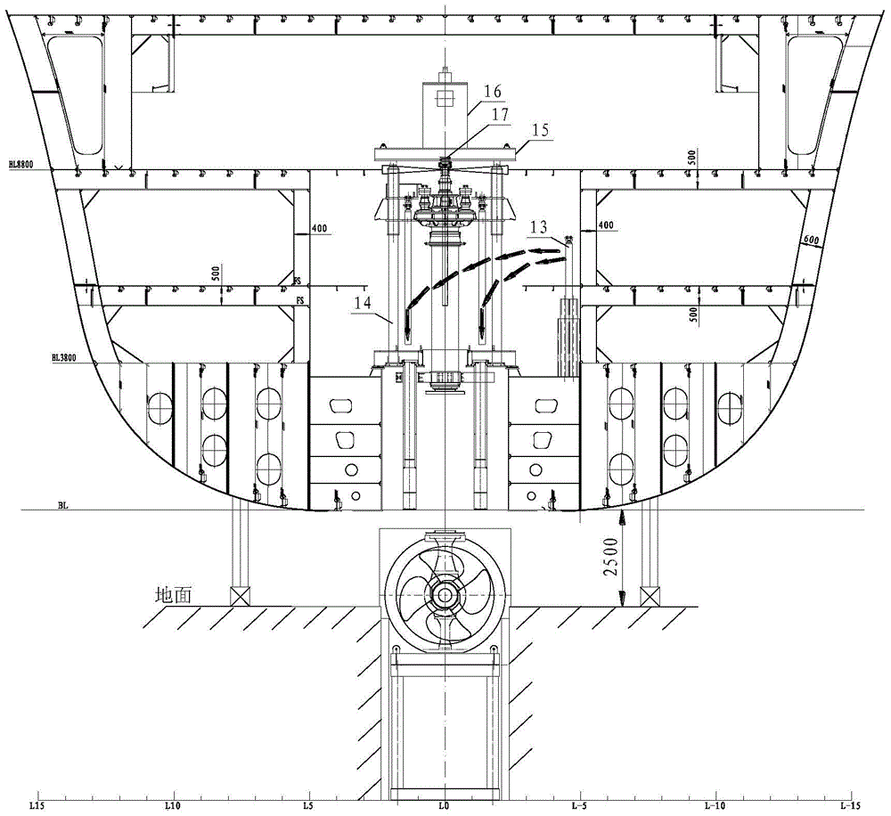 An installation method of a retractable azimuth thruster