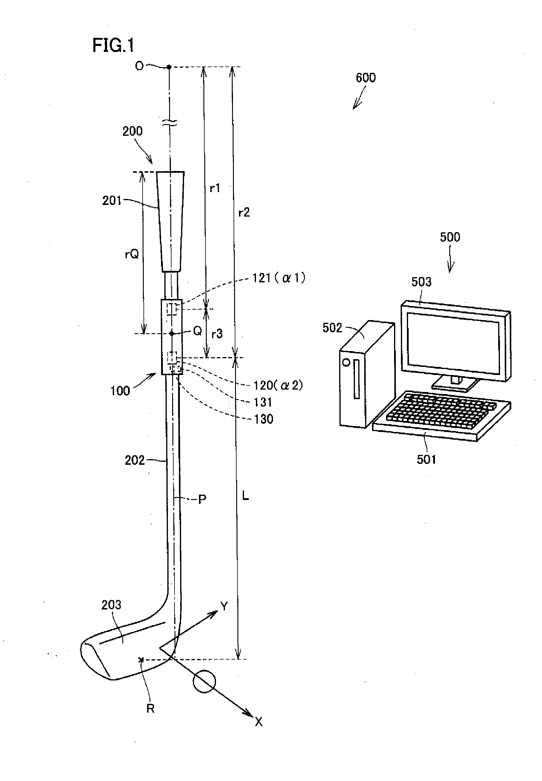 Swing analyzer and golf club shaft selecting system