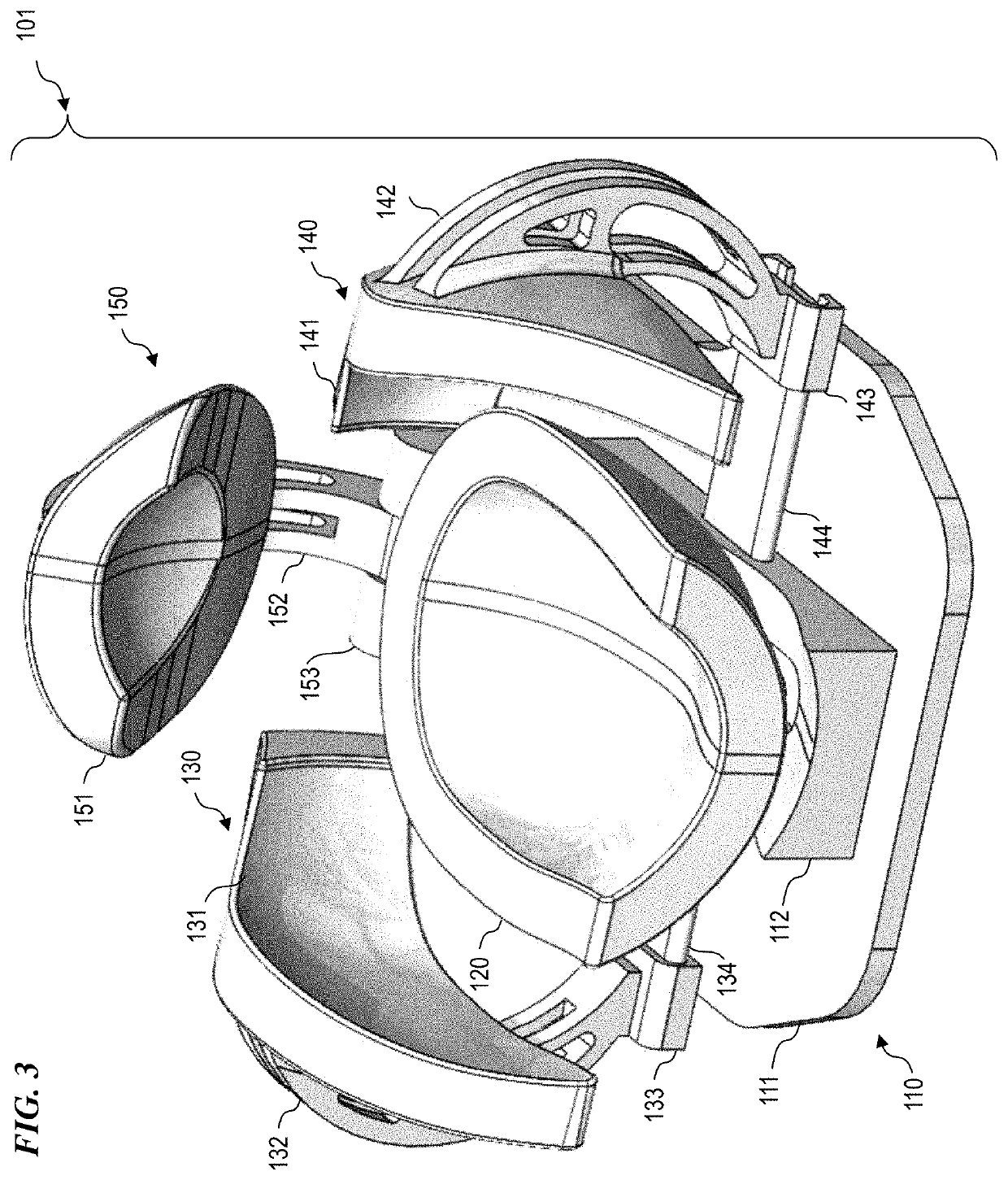 Method and apparatus for multi-part close fitting head coil