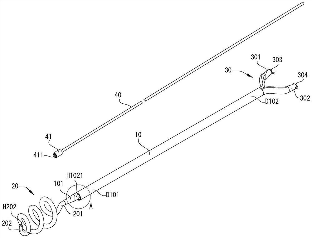 Double-cavity visible gastrointestinal tube and double-cavity injection device with same