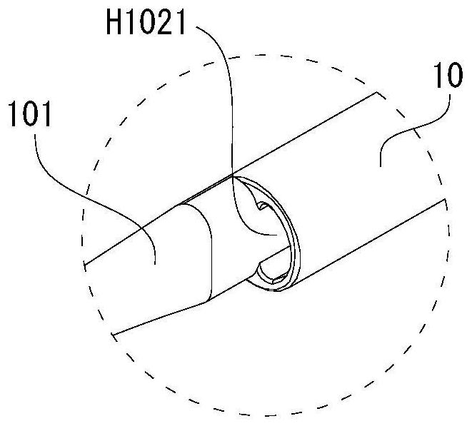 Double-cavity visible gastrointestinal tube and double-cavity injection device with same