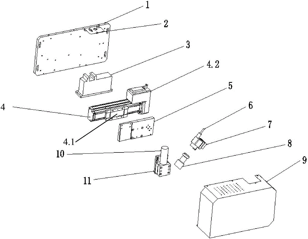 Laser triangulation method-based three-dimensional measuring instrument and flatness detection method