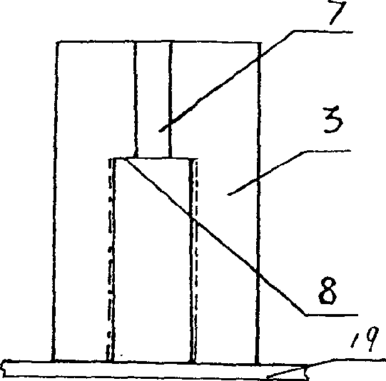 Eleastic expansion meshing body pile connecting end plate and prefab