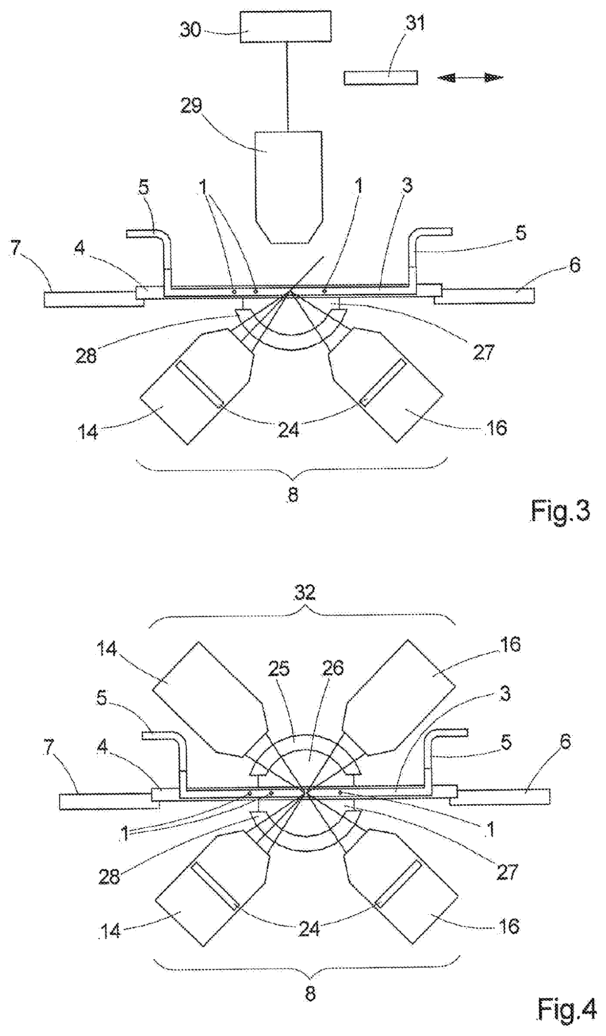 Method and device for optically examining a plurality of microscopic samples