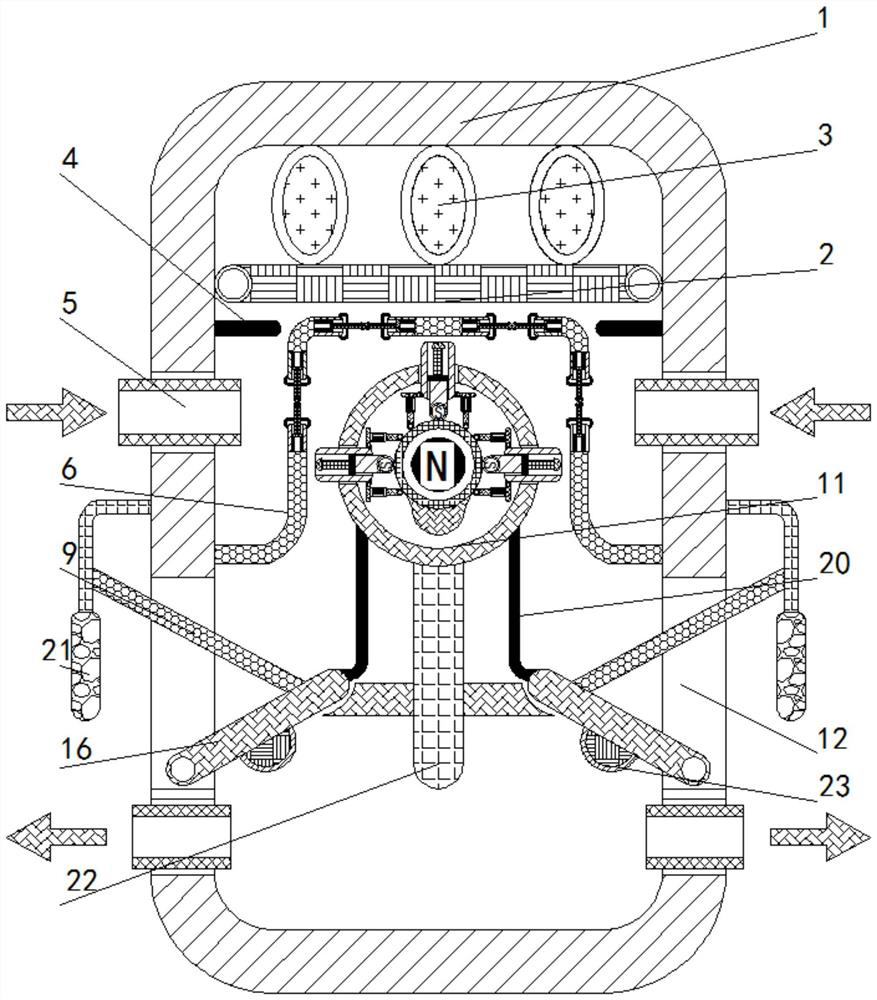 Chemical pump capable of preventing filter screen from being blocked and automatically dumping garbage