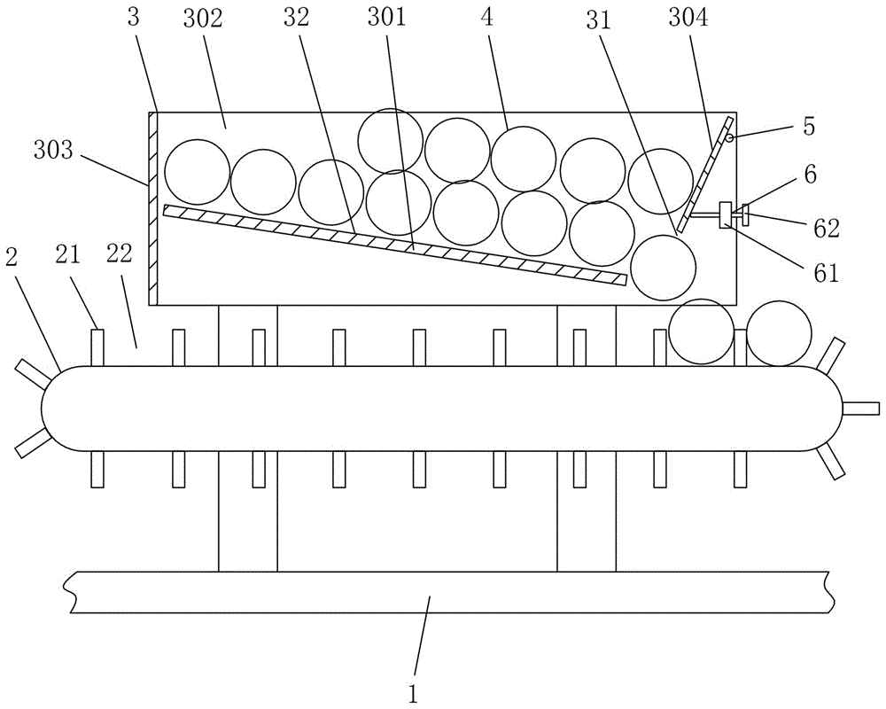 Feeding device for automobile corrugated pipe binding machine