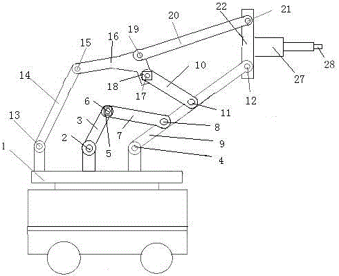 Variable degree-of-freedom multilink welding machine driven by servo motor