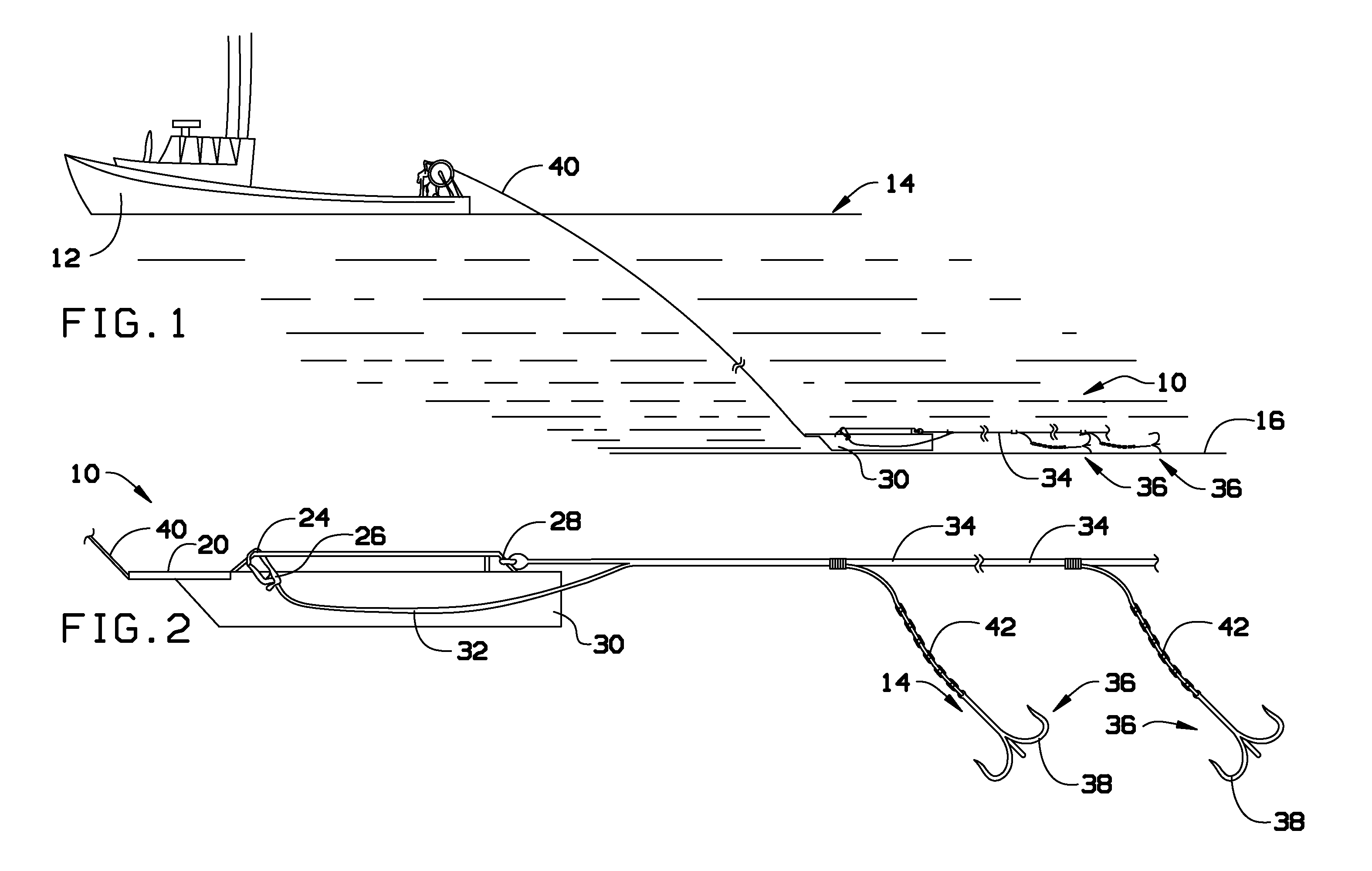 Marine debris grapple device and method