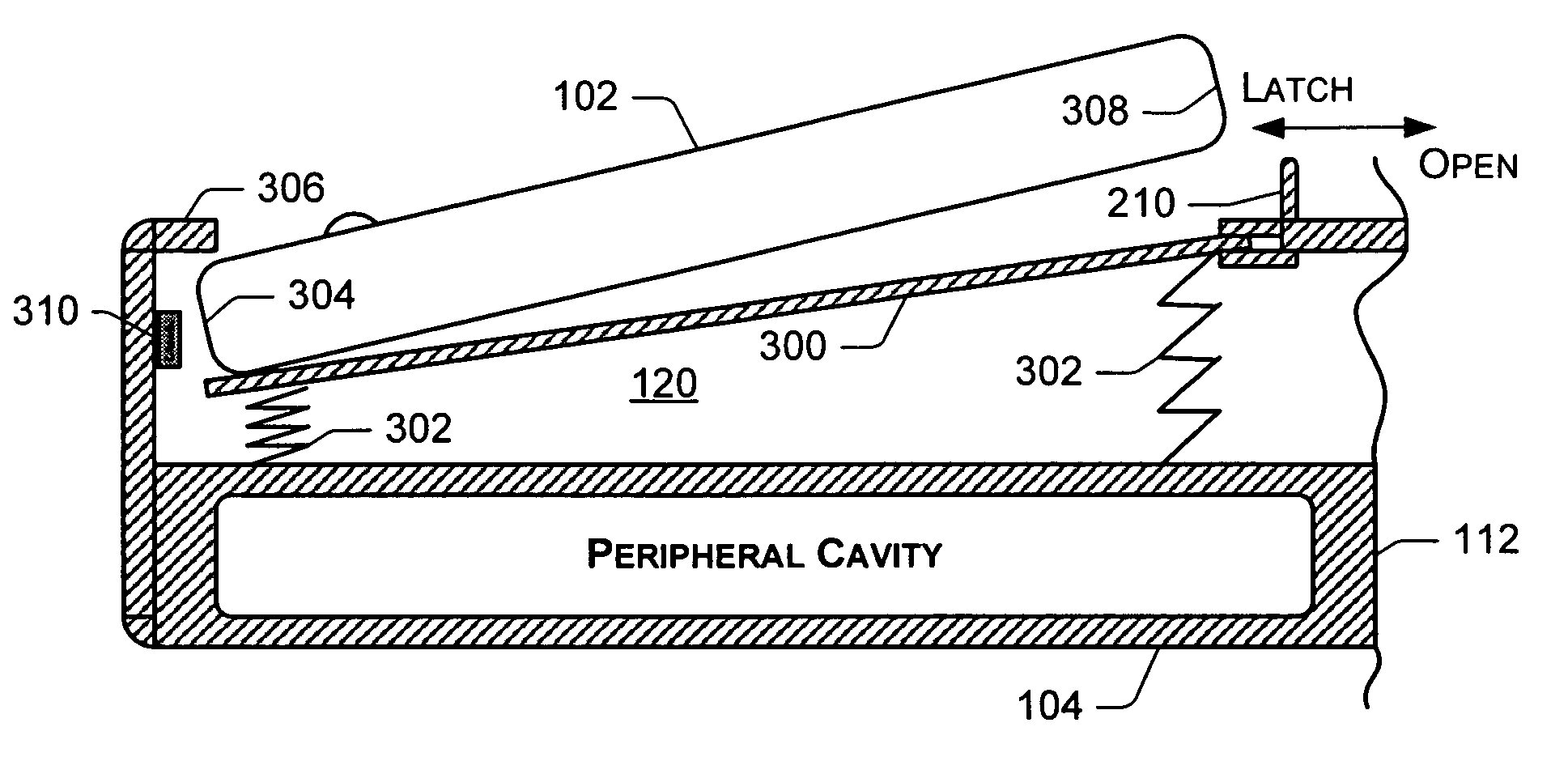 Portable computer with integrated PDA I/O docking cradle