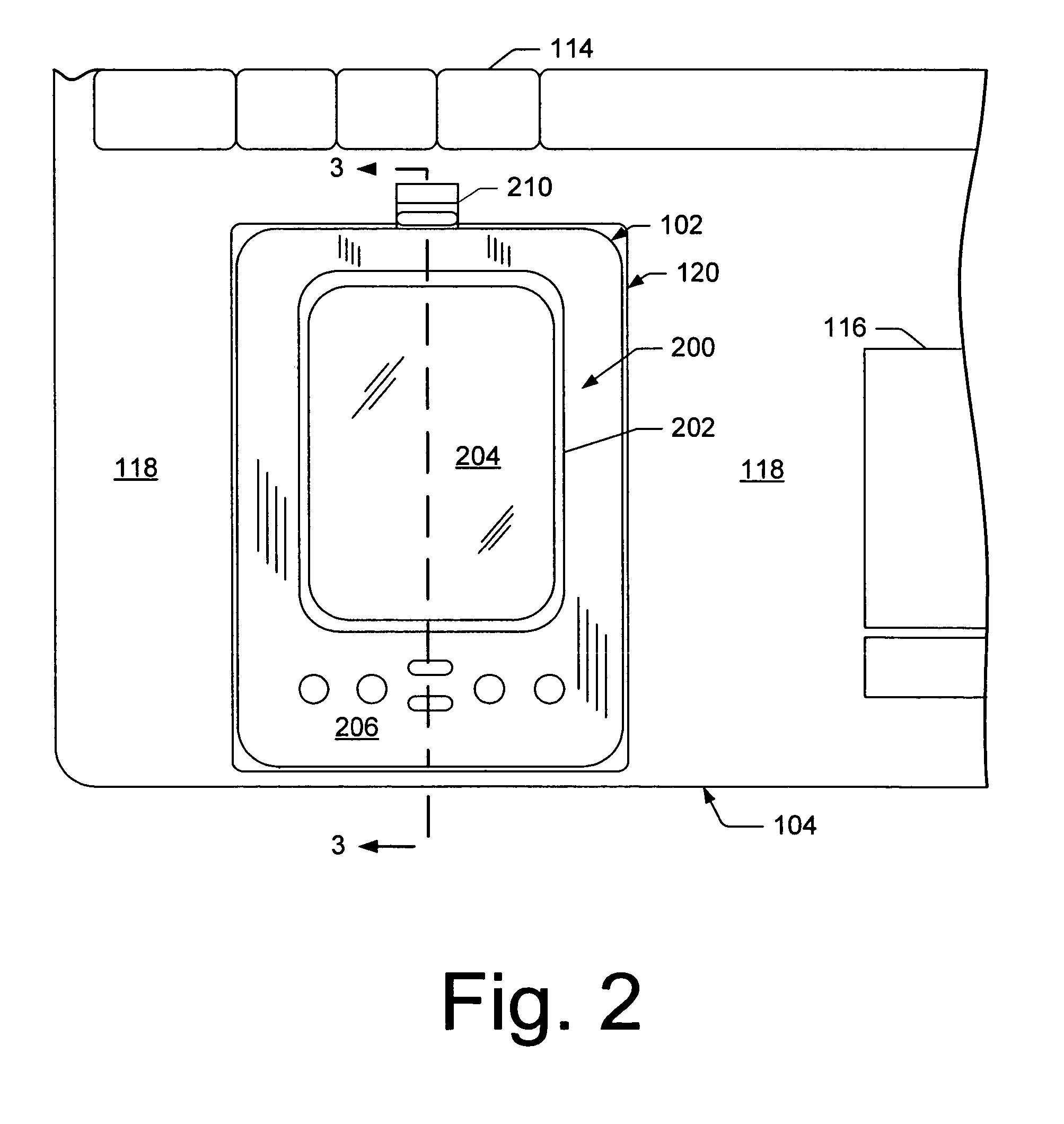 Portable computer with integrated PDA I/O docking cradle