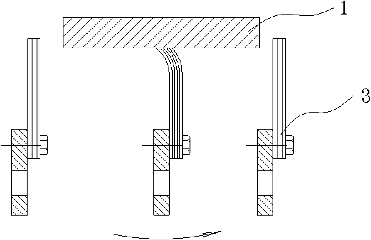 Elastic sheet contact type sealing device of rotary air preheater