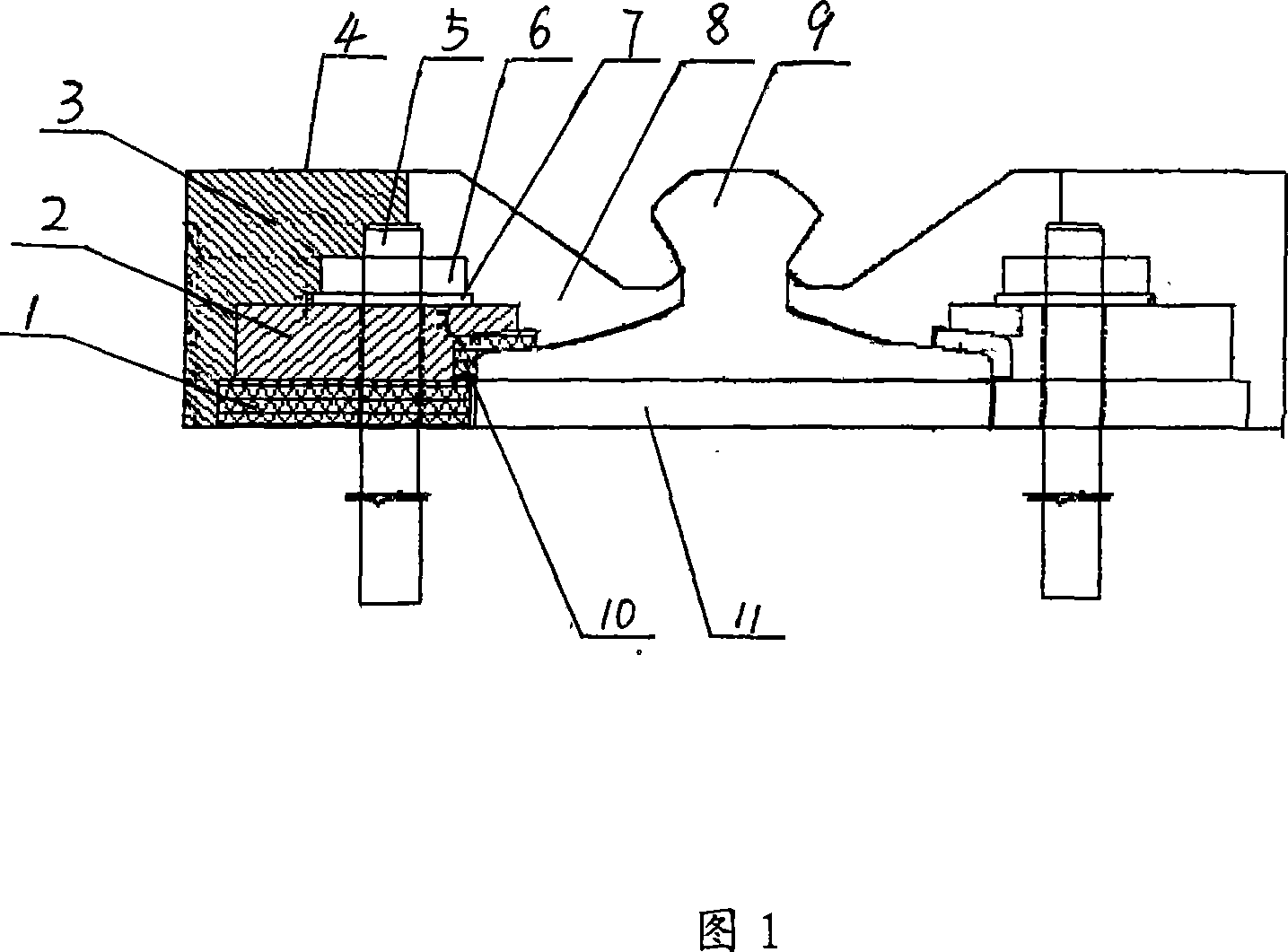 Construction method for embedded guided way at orbit traffic engineering across