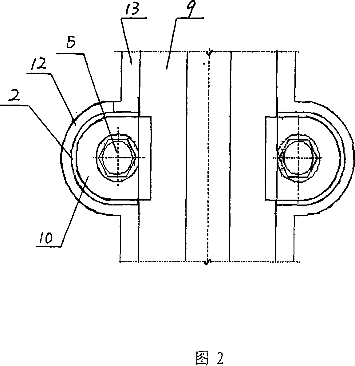 Construction method for embedded guided way at orbit traffic engineering across