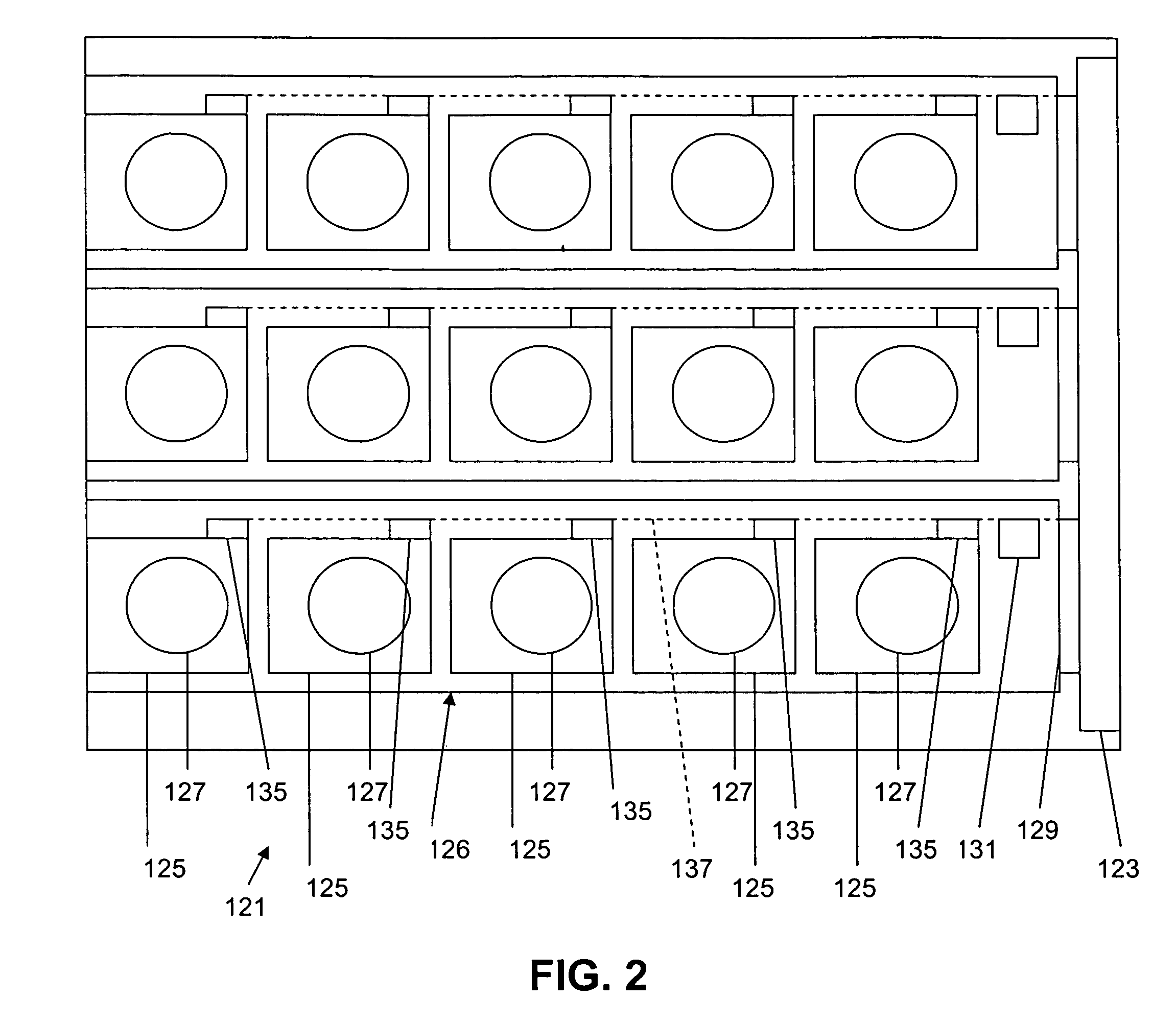 Storage component of a server arrangement with a plurality of hard disk drives