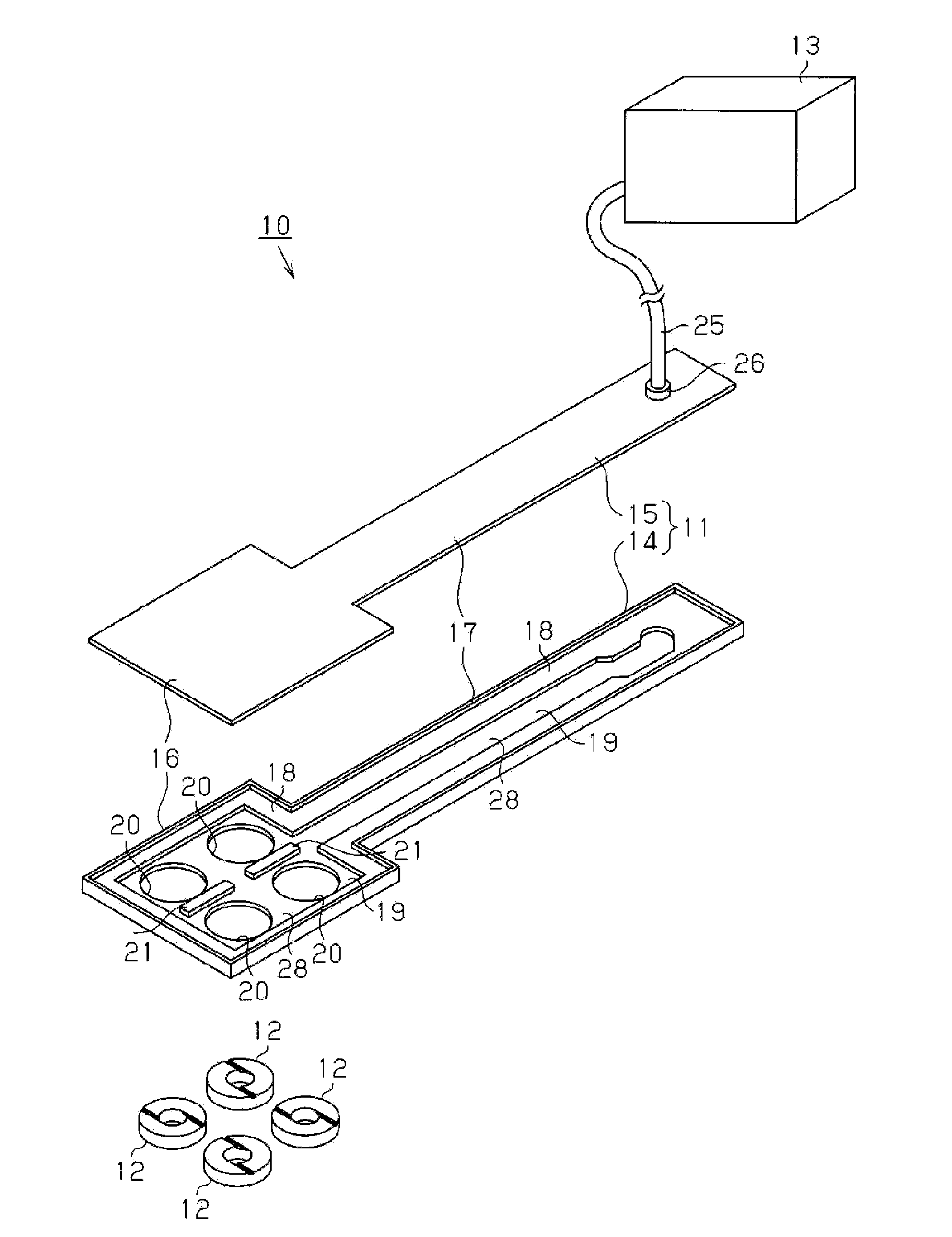 Non-contact holder and non-contact holding hand