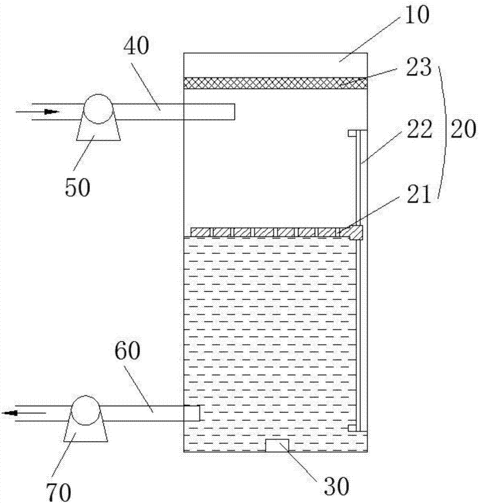 Liquid material storage device