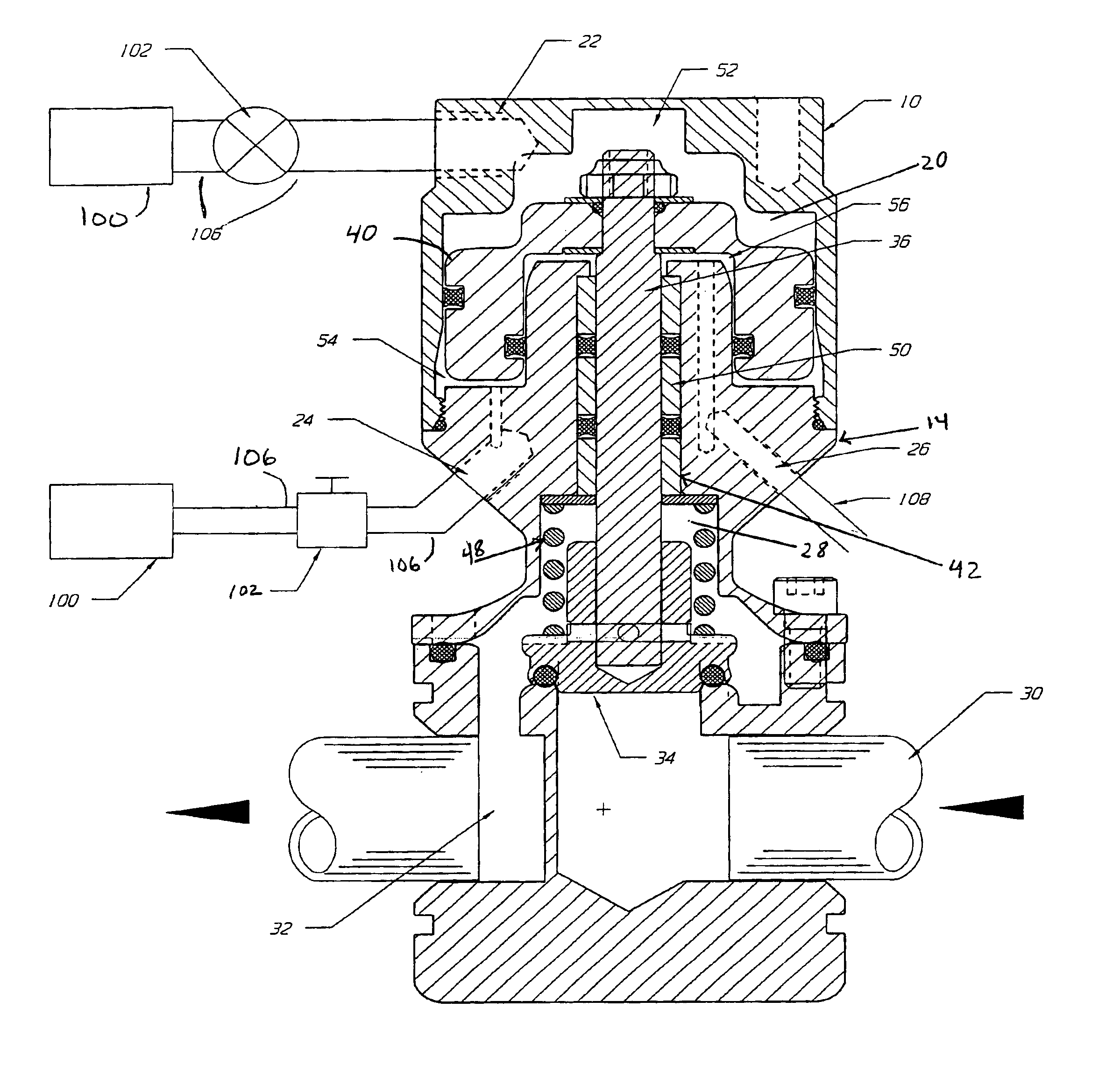 Flow control valve that may be used for mold temperature control systems