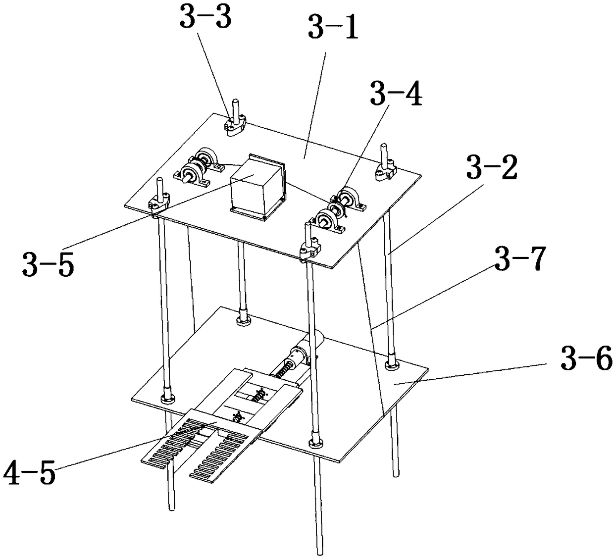 Indoor and outdoor combined automatic three-dimensional parking system and automatic parking method thereof