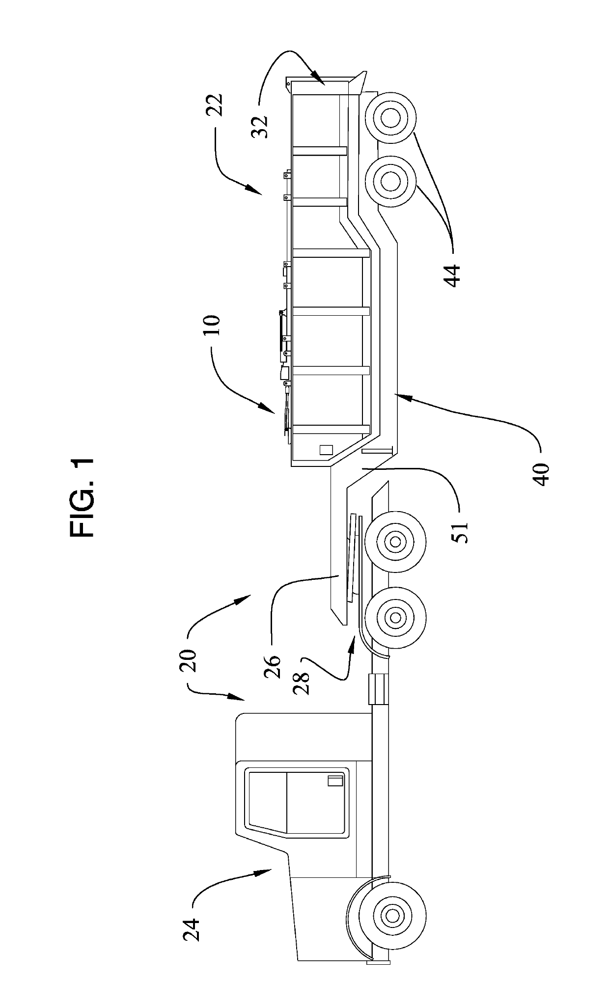 Low CG dump trailer with hydraulically latched cover