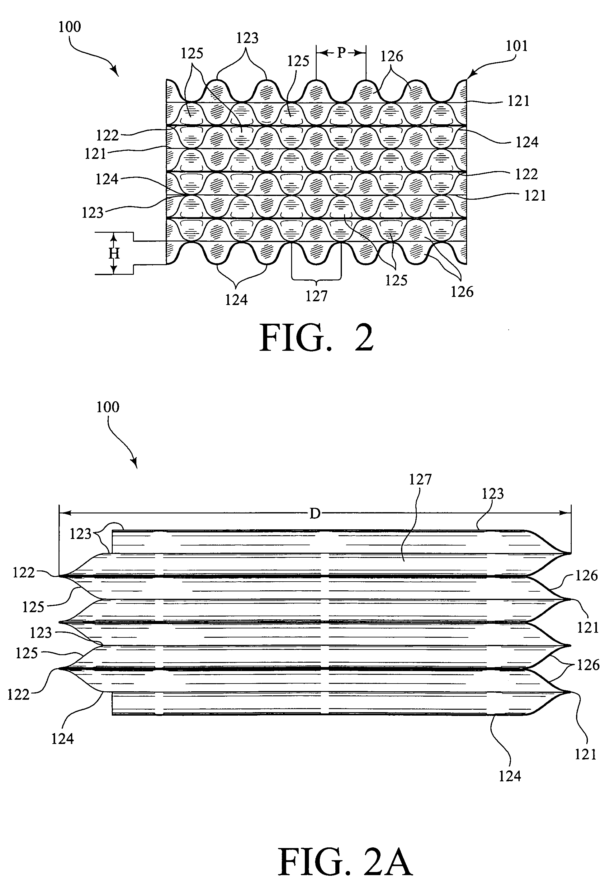 Pleated corrugated media and method of making