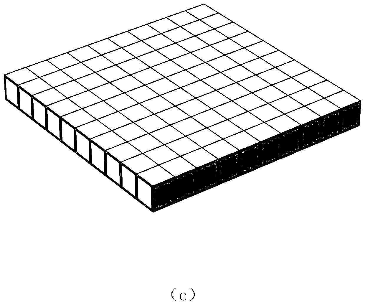 Straight-column type lattice enhanced local resonance underwater sound absorption structure