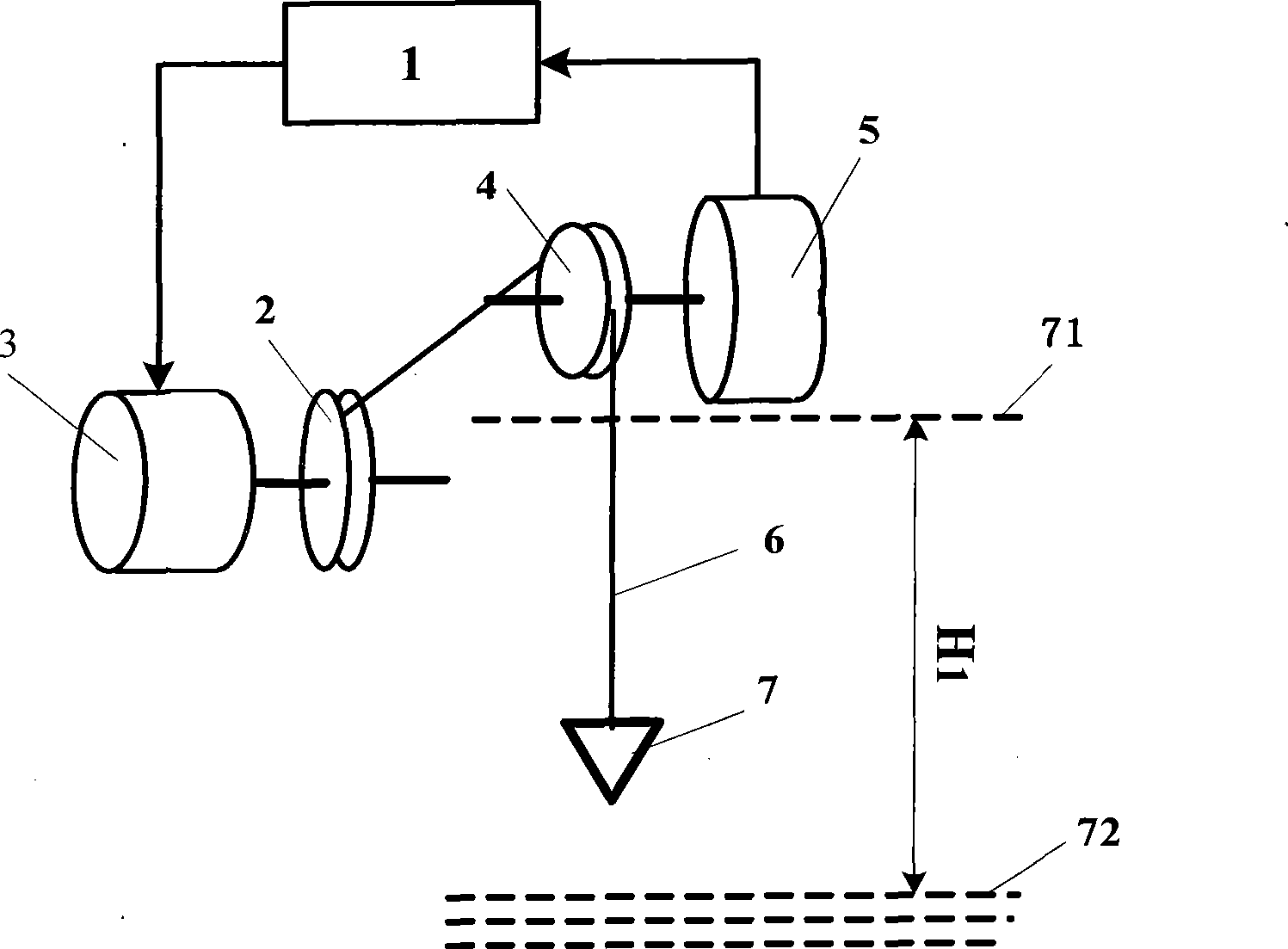 Liquid level detection type self-calibration high-precision water gauge