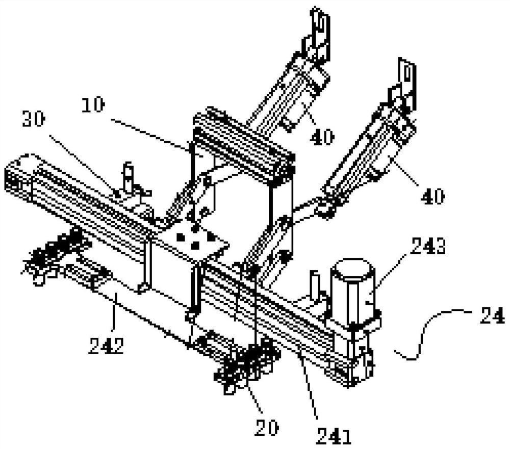 Tile adhesive laying assembly and tile laying robot having the same